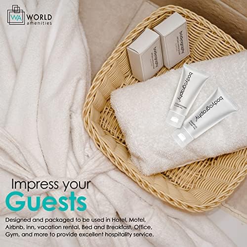 World Amenities Bodyography Blanc bar in use offers a spa-like glide.