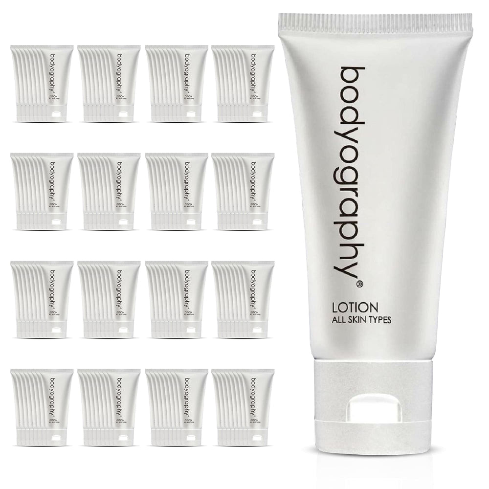World Amenities Bodyography Blanc bottle with Vanilla White Tea for hotel guest rooms