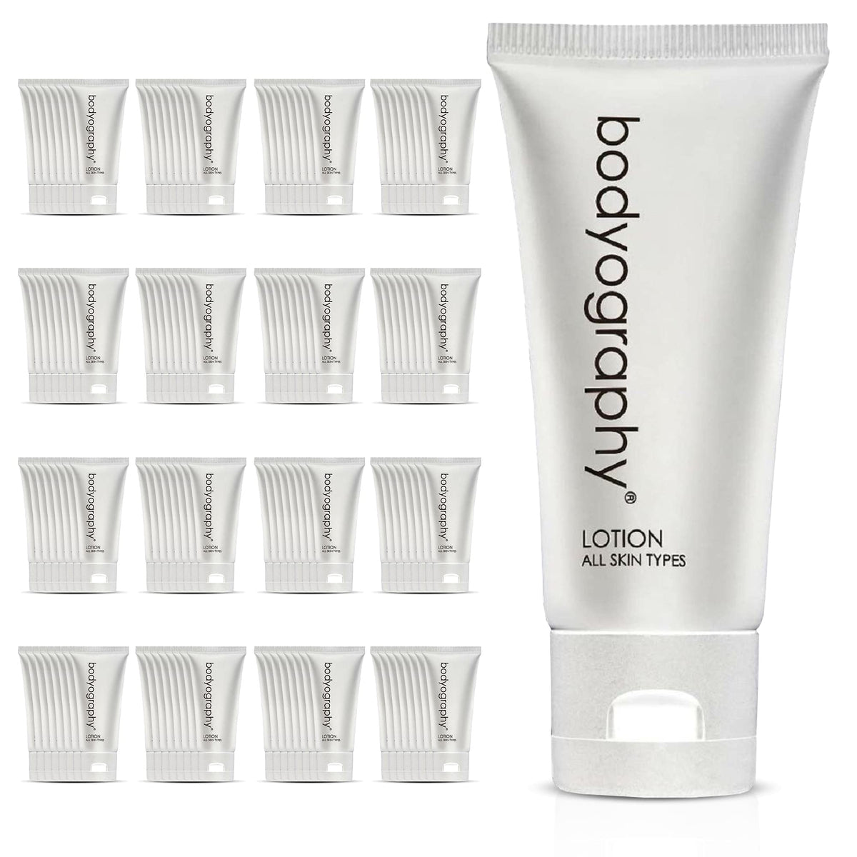 World Amenities Bodyography Blanc bottle with Vanilla White Tea for hotel guest rooms