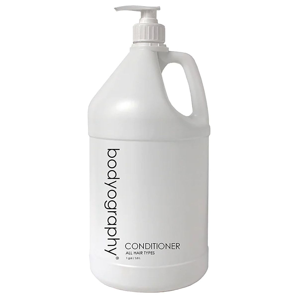 World Amenities Bodyography Blanc conditioner pump bottle for easy, mess-free application.