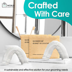 World Amenities disposable cap in travel size, ideal for hotel stays