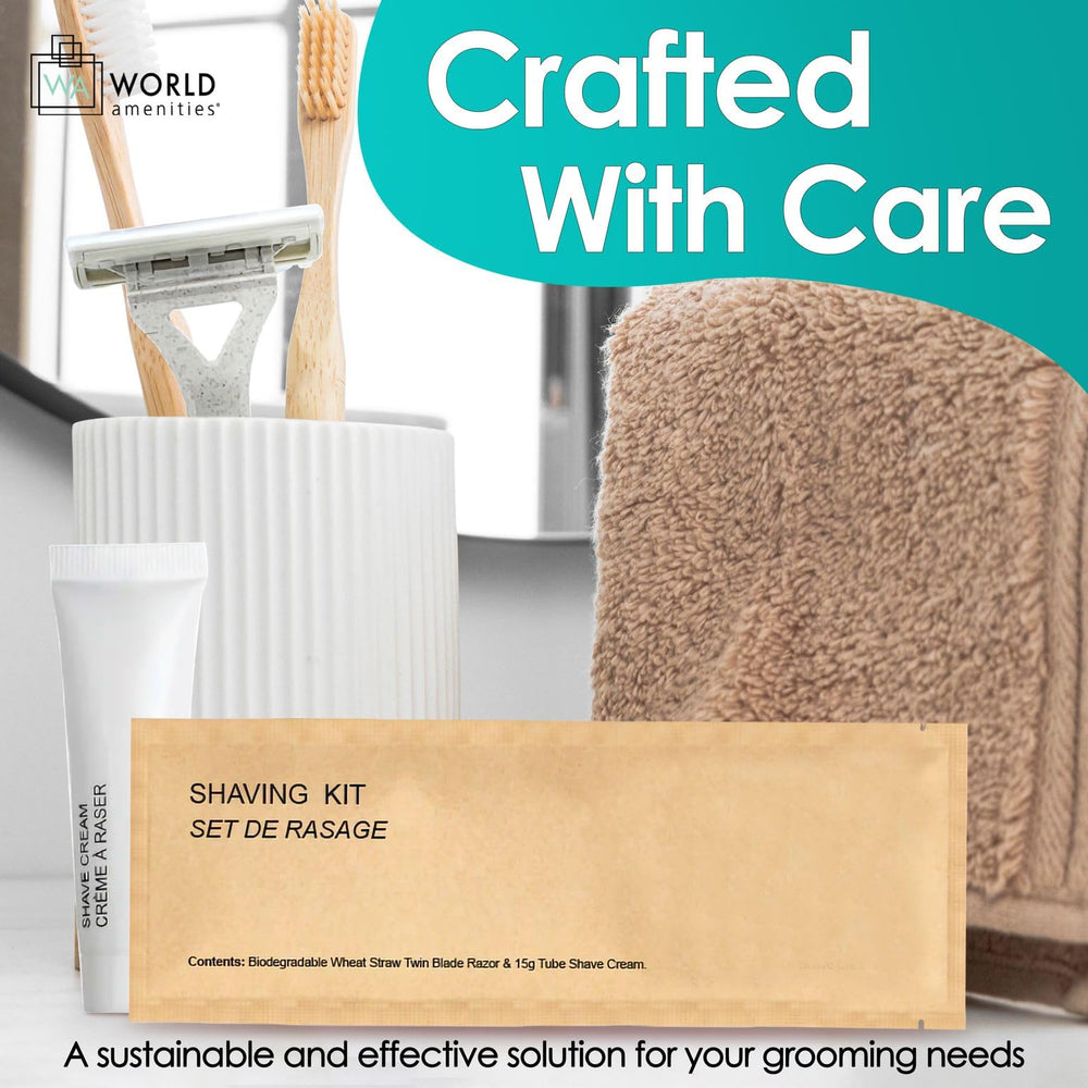 World Amenities gift-ready shave kit suited for birthdays or holidays.