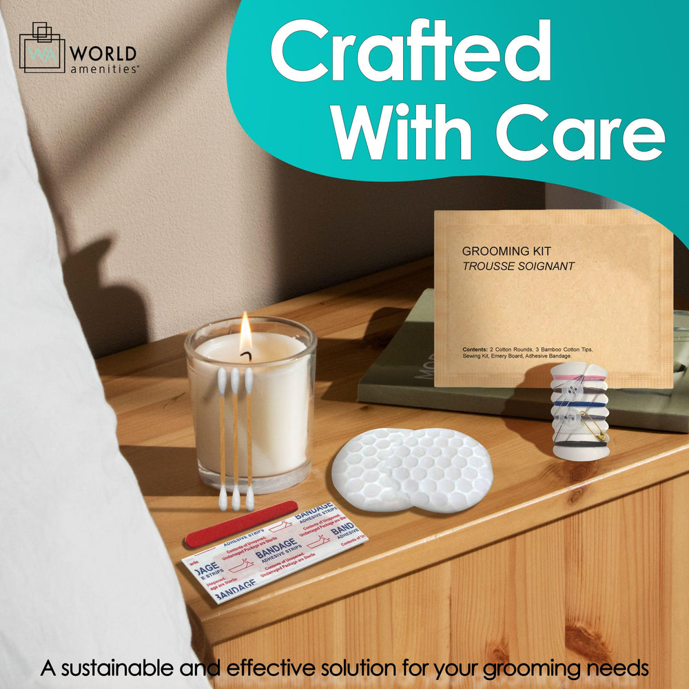 World Amenities adhesive bandage included for minor scrapes