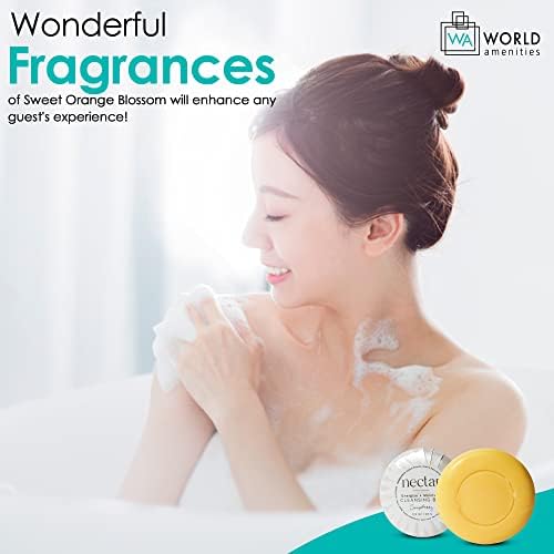 World Amenities Nectar shown in a hotel or Airbnb amenities display