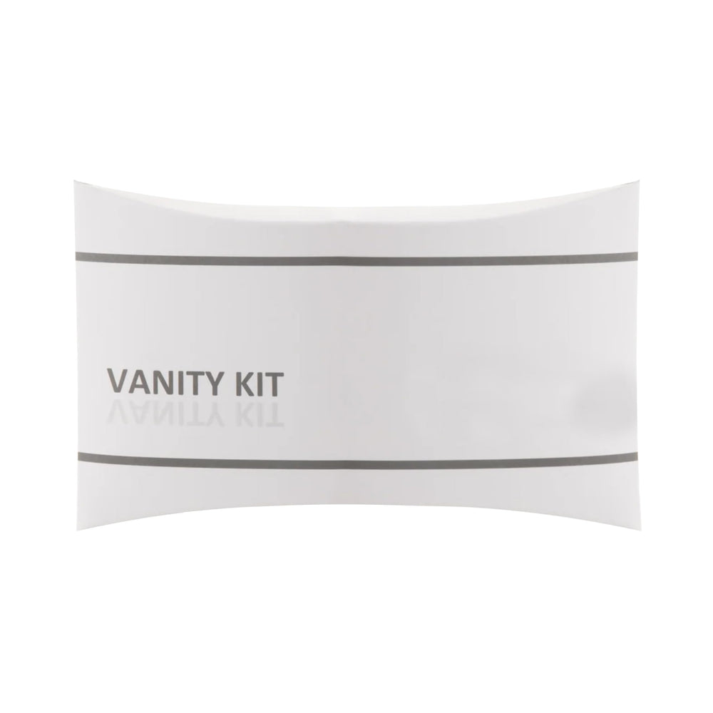 World Amenities vanity kit travel-size packaging for guests