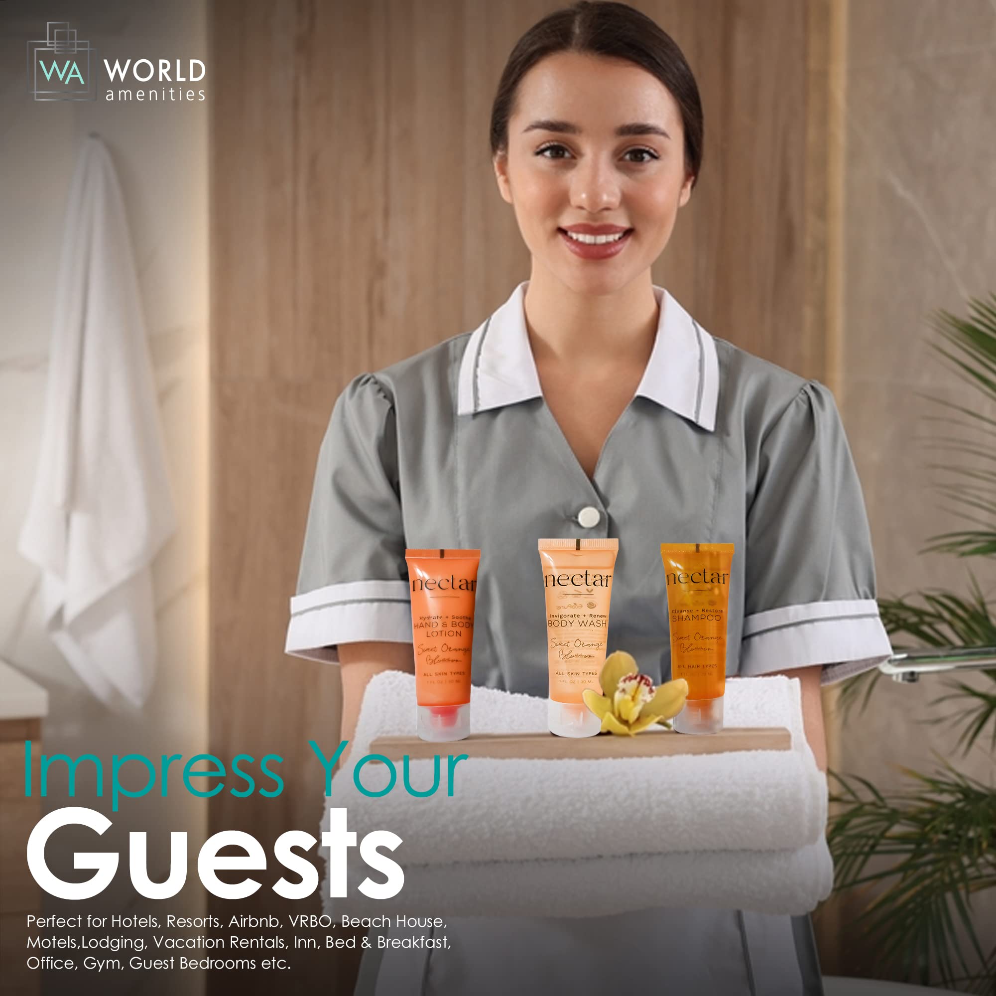 World Amenities Nectar cruelty-free packaging communicates ethical eco-friendly choice