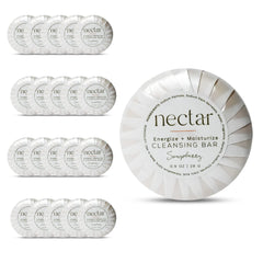 World Amenities Nectar bulk cleansing bar round shape with citrus aroma for hotel guest rooms