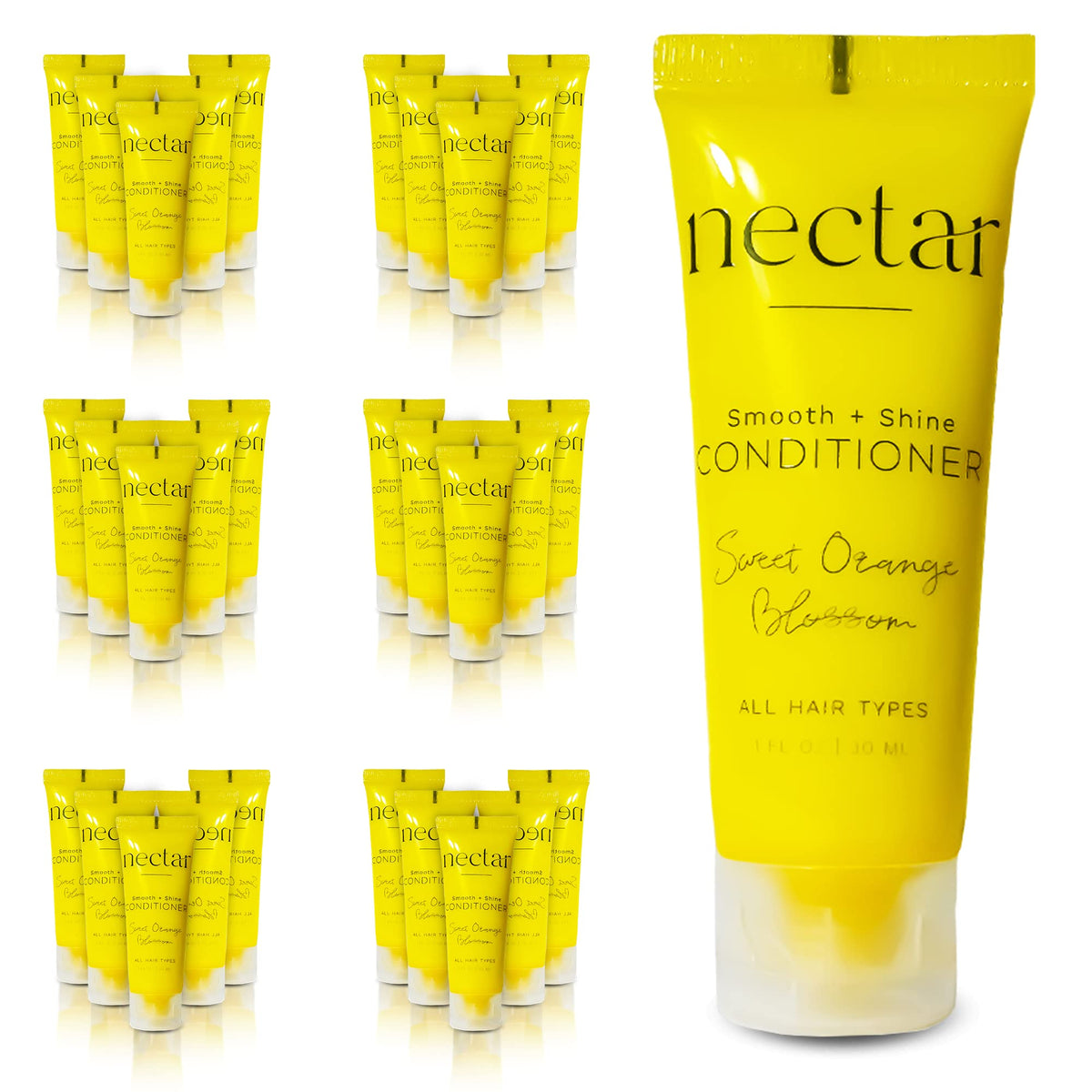 World Amenities Nectar bulk conditioner front view shows 50-count set for hotel use