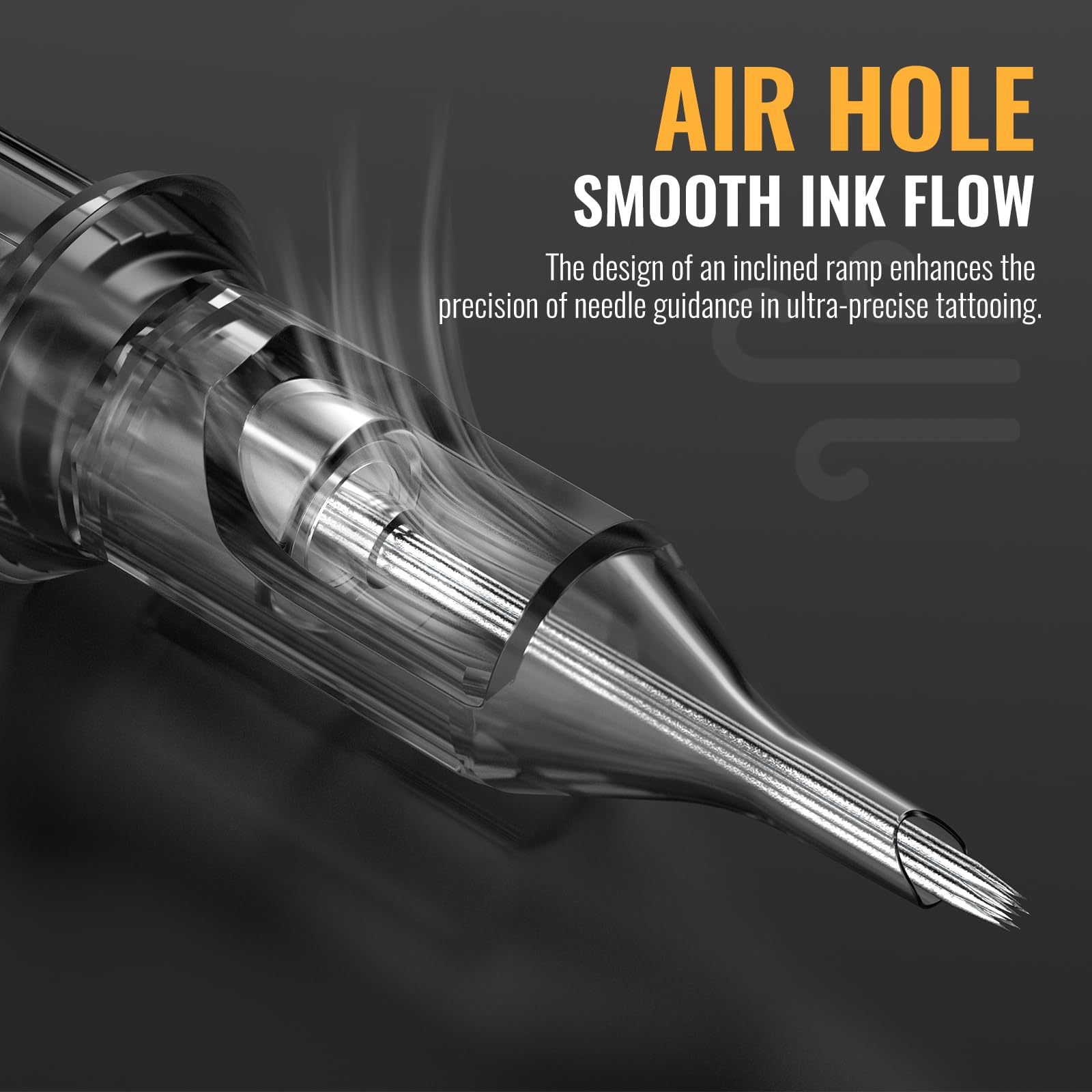 Wormhole Tattoo 1009RL long taper needles for bold lines and consistent ink uptake.