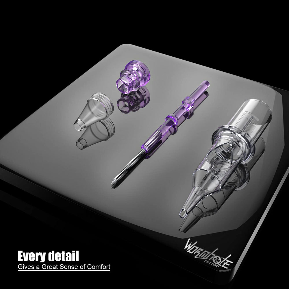 Wormhole Tattoo standard-size cartridges fit most grips and machines