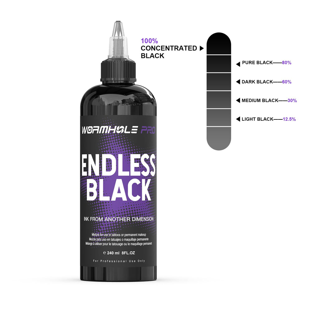 WORMHOLEPRO Endless Black ink flow test demonstrates reliable performance with minimal clogging.
