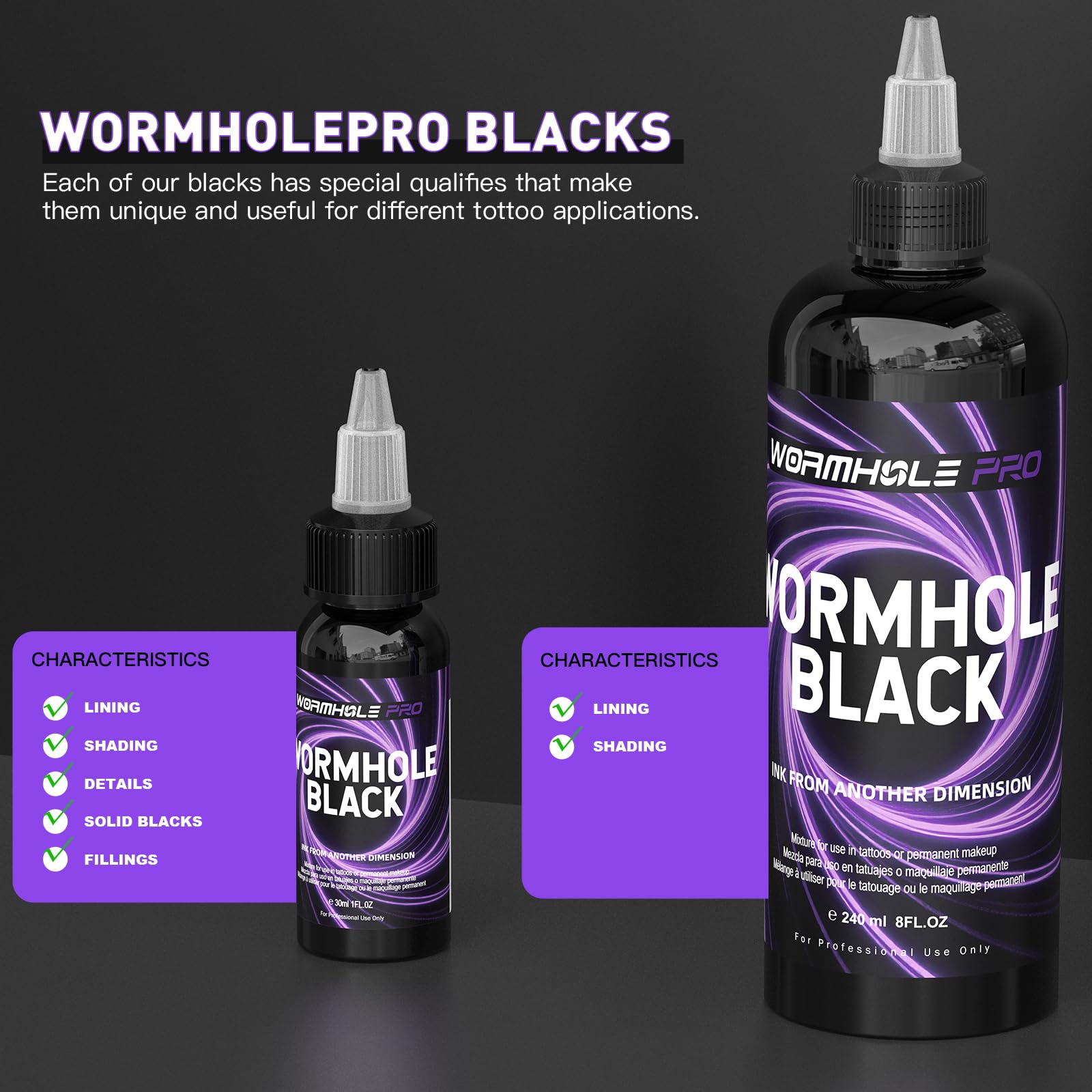 WORMHOLEPRO night-sky black shade for bold outlines.