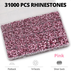 Worthofbest 2–6 mm flatback rhinestones for versatile crafts.