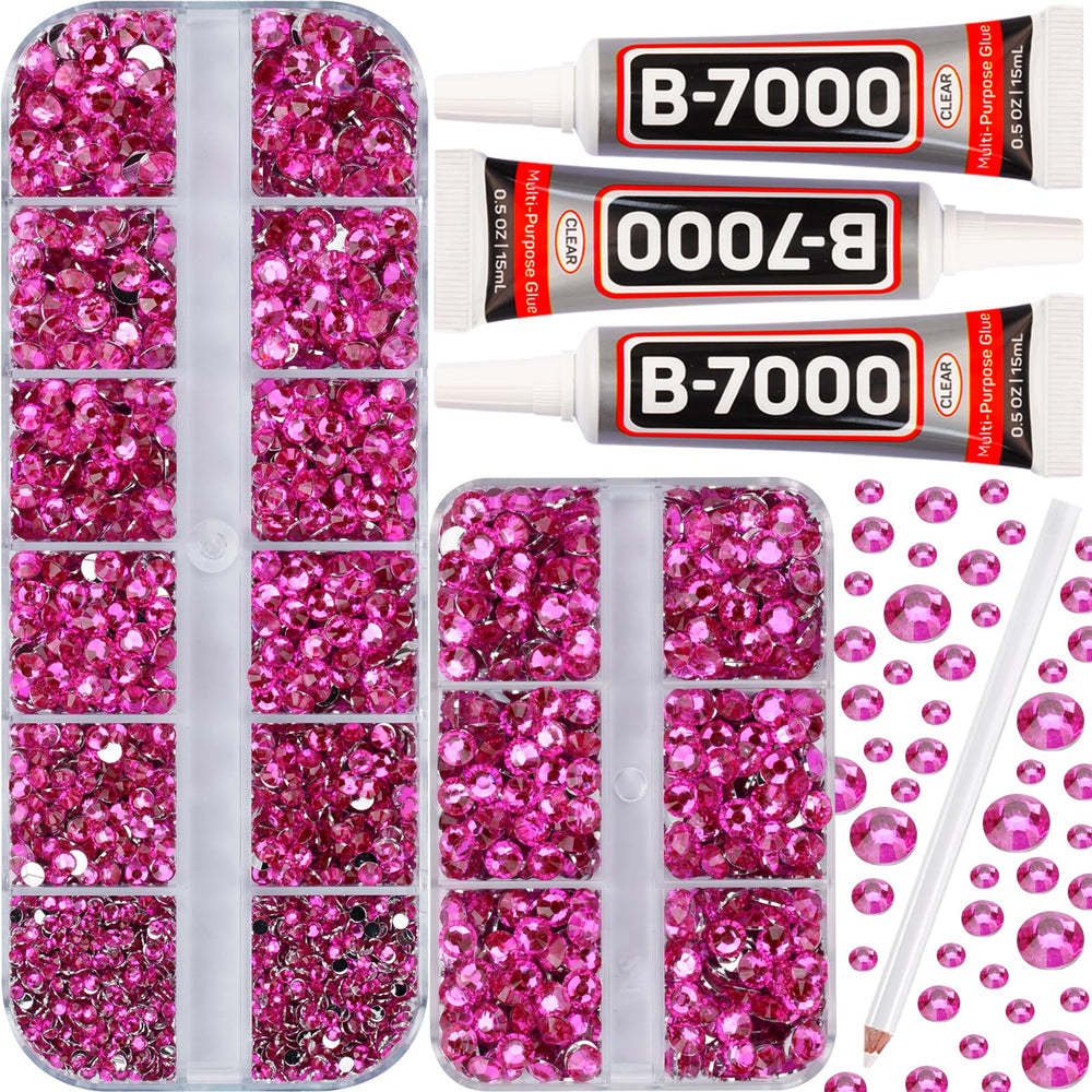 Worthofbest b-7000 rhinestones kit collection for versatile crafts and fashion embellishment
