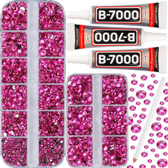 Worthofbest b-7000 rhinestones kit collection for versatile crafts and fashion embellishment