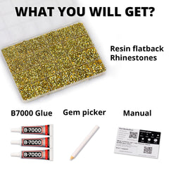 Worthofbest bedazzler kit flatback rhinestones closeup for precise application