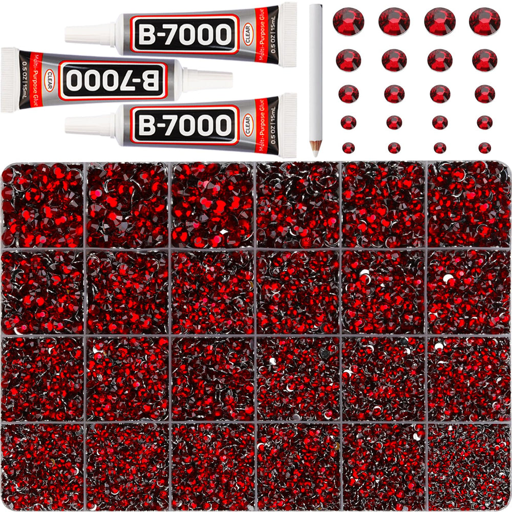 Worthofbest Burgundy rhinestones 2mm spark up costumes and accessories