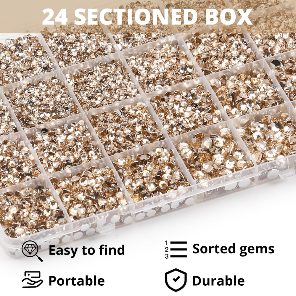 Worthofbest flatback rhinestones on a craft project for dazzling accents