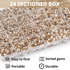 Worthofbest flatback rhinestones on a craft project for dazzling accents