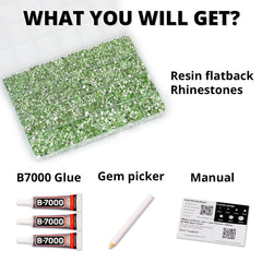 Worthofbest flatback rhinestones 2-6mm ideal for easy fabric adhesion and embellishment
