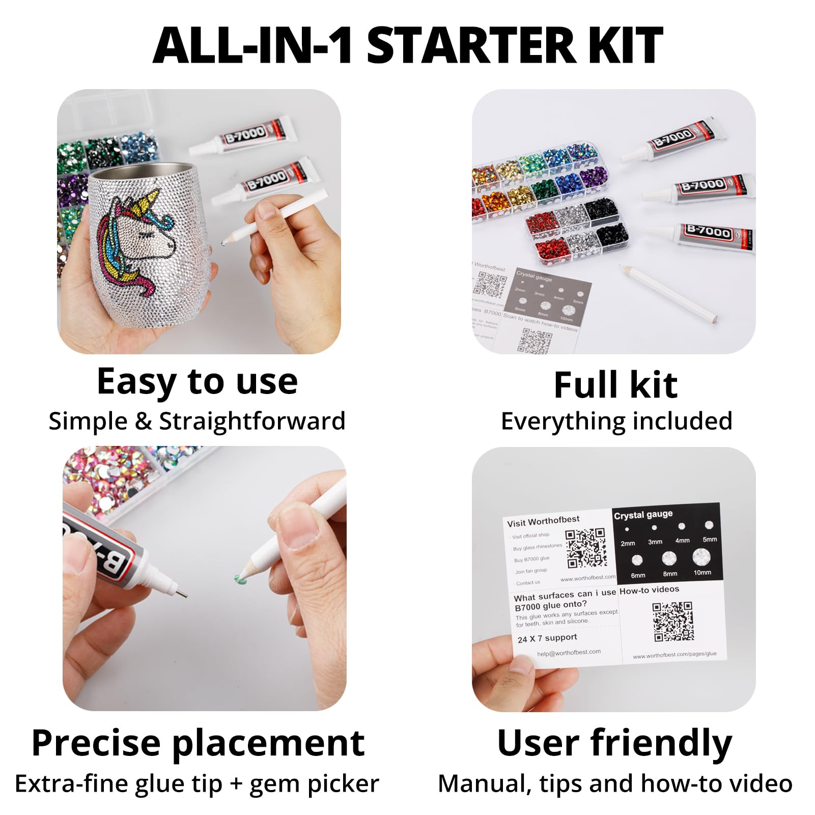 Worthofbest user manual included for quick-start guidance