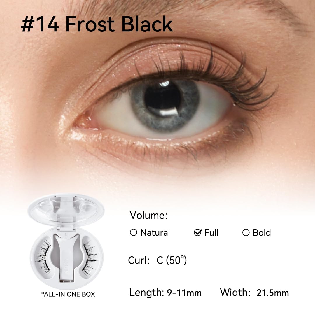 WOSADO No.14 Frost Black close-up highlights slim magnets and sleek design.