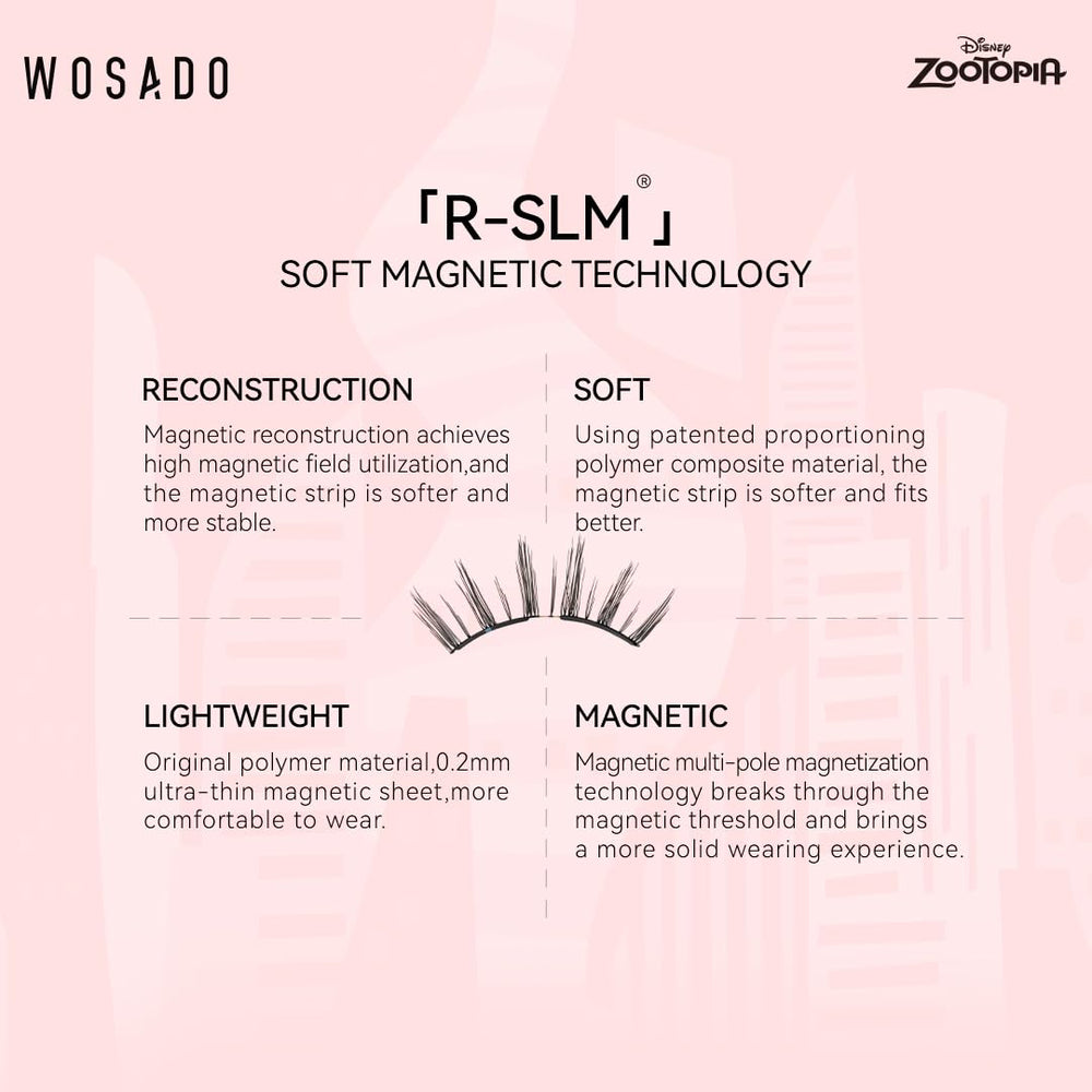 WOSADO Zootopia1 reusable lashes support sustainable routines.