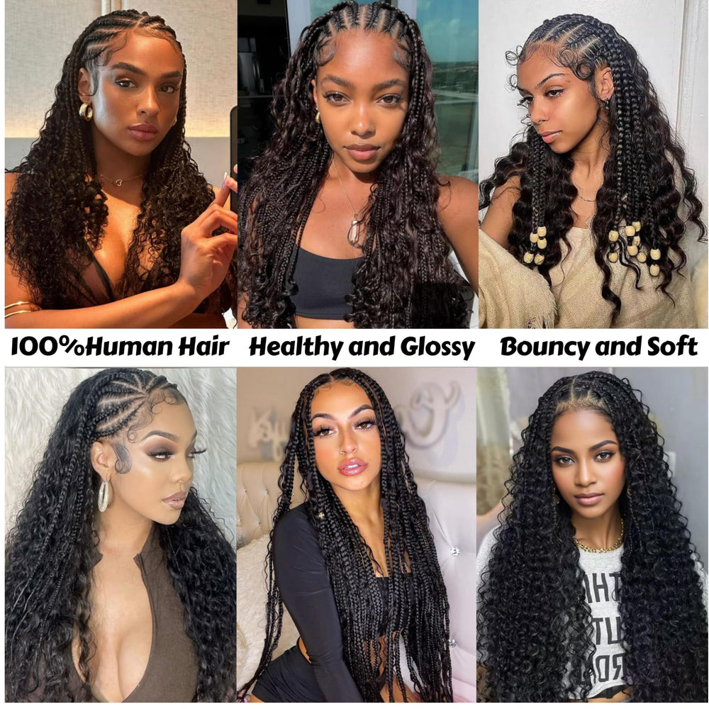 Wosama hair on model demonstrates festival-ready boho braid styling