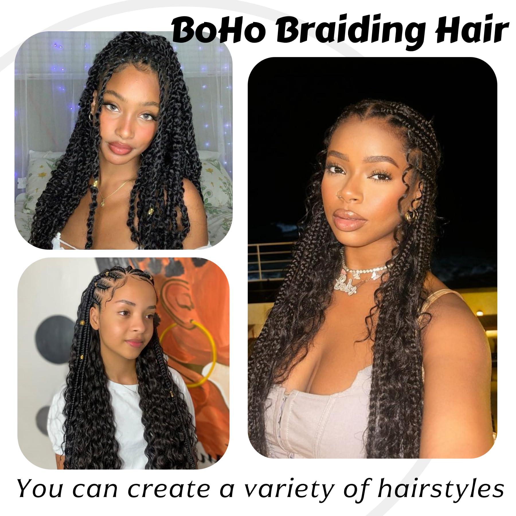 Wosama knotless braids demo shows lightweight natural-feeling style
