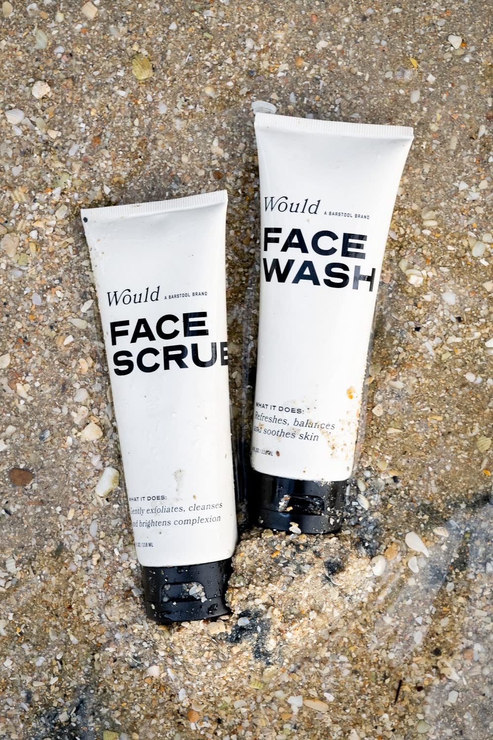 Would Barstool Sports exfoliating scrub close-up texture shows micro-exfoliation for softness