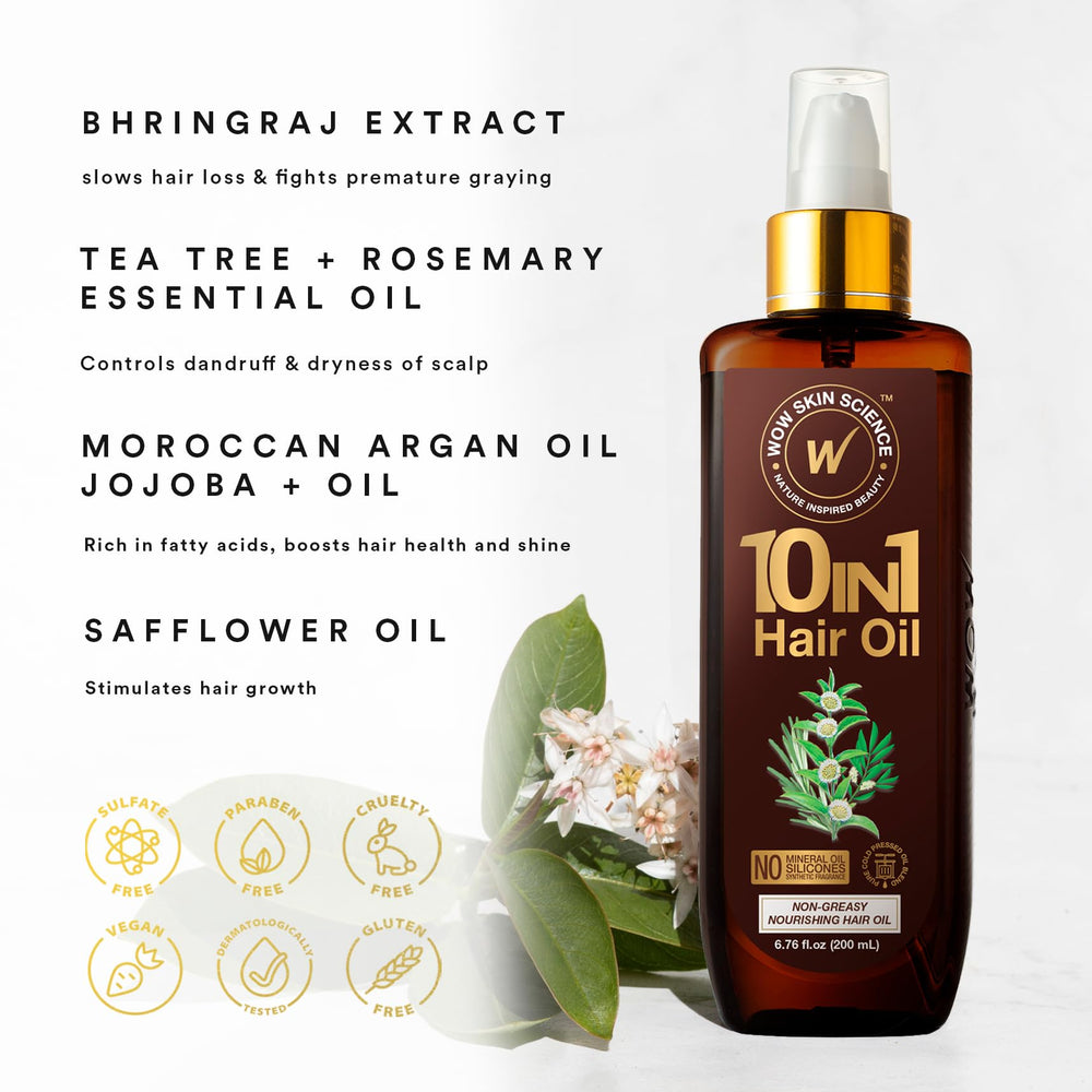WOW Skin Science dry hair close-up showing hydration and softness