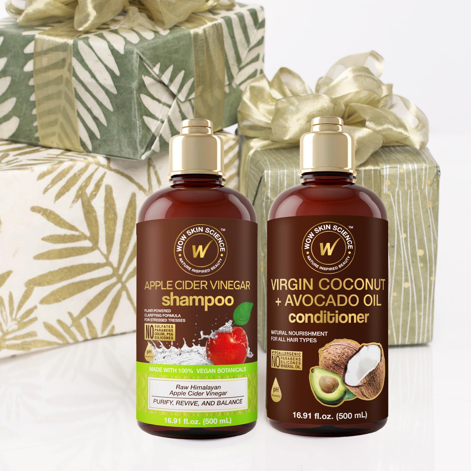WOW Skin Science dry scalp solution image conveys potential flakes relief.