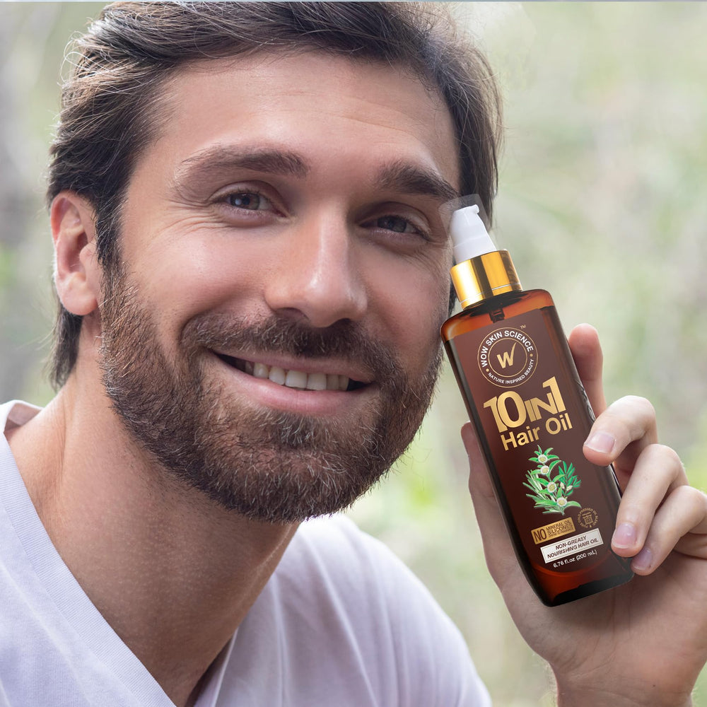 WOW Skin Science scalp nourishment using argan rosemary oil blend