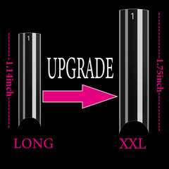 WOWITIS XXL French half-cover nail tips for salon-quality nail art.