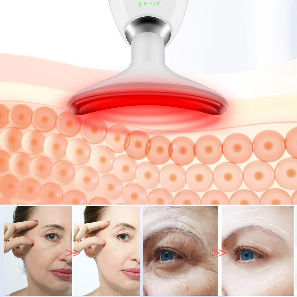 WOWPASS massager used during daily skincare with cream absorption