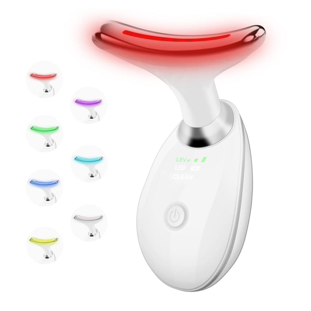 WOWPASS facial massager with seven color LED modes for skincare