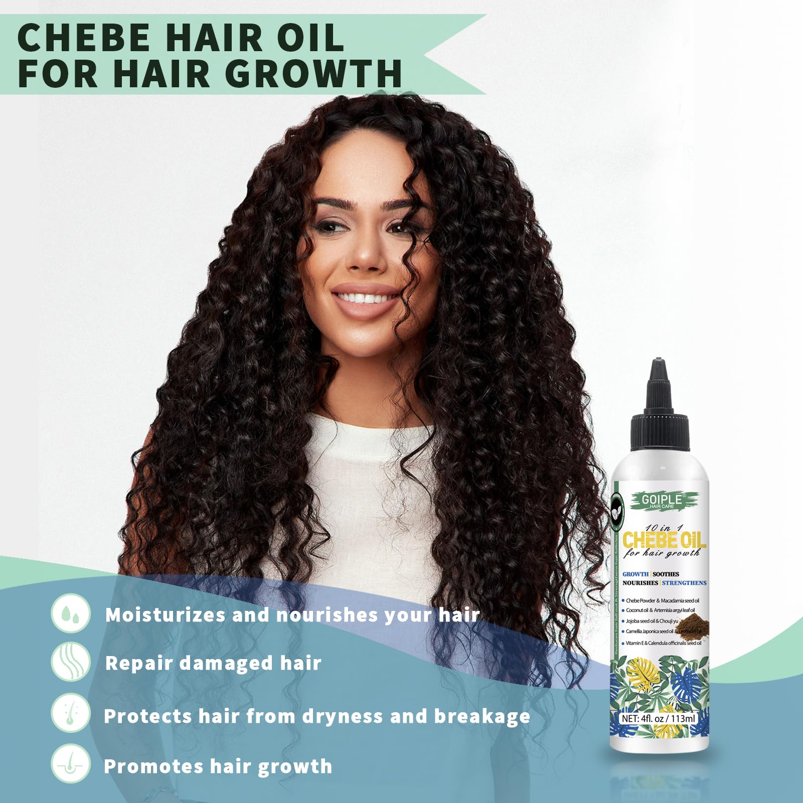 WOZUTUNT Chebe Oil artemisia leaf for scalp nourishment