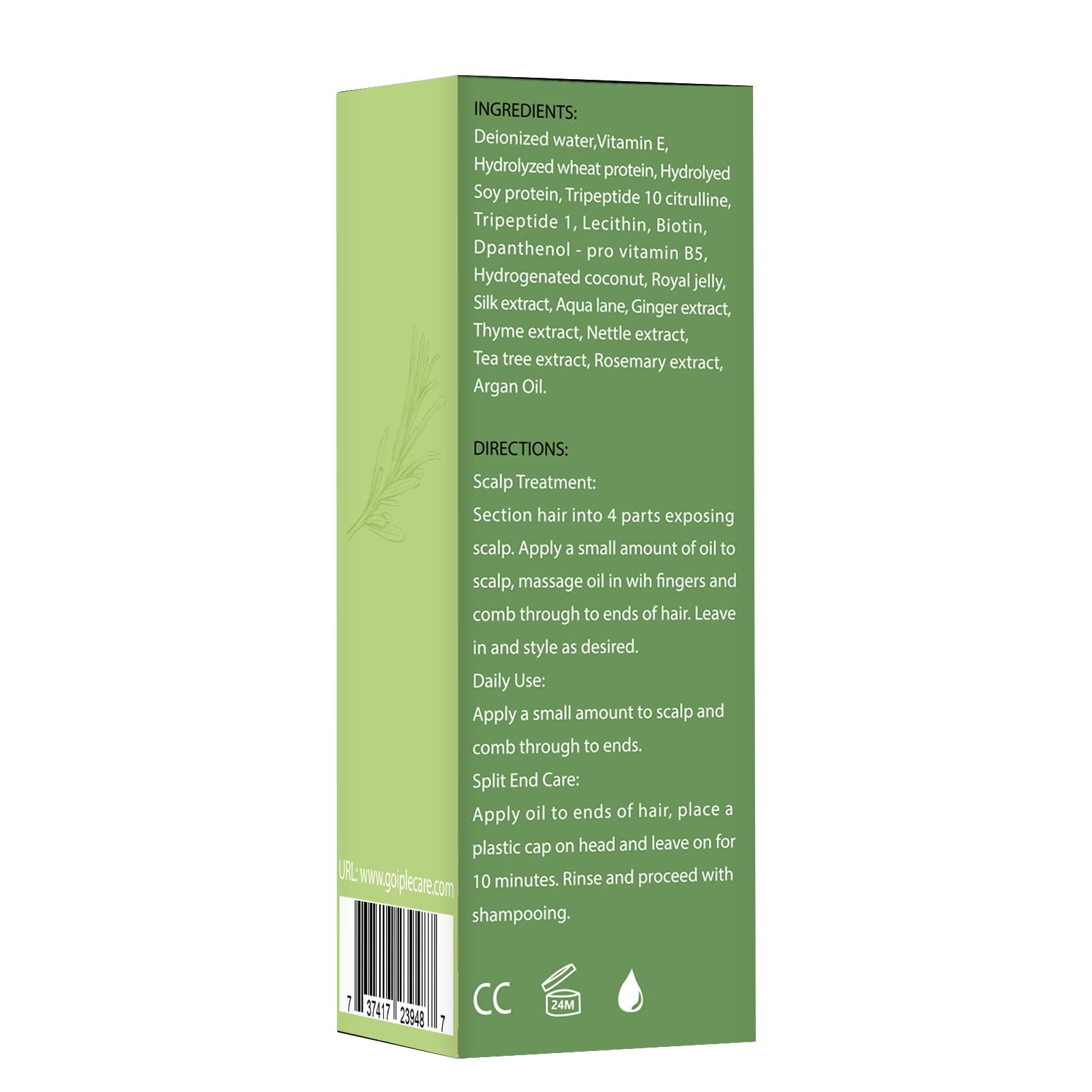 WOZUTUNT Rosemary Oil split ends care routine for smoother ends
