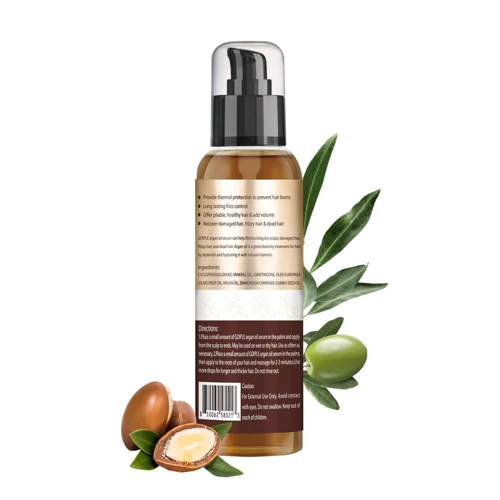 WOZUTUNT Argan Protein Hair Oil Serum bottle label and safe packaging.