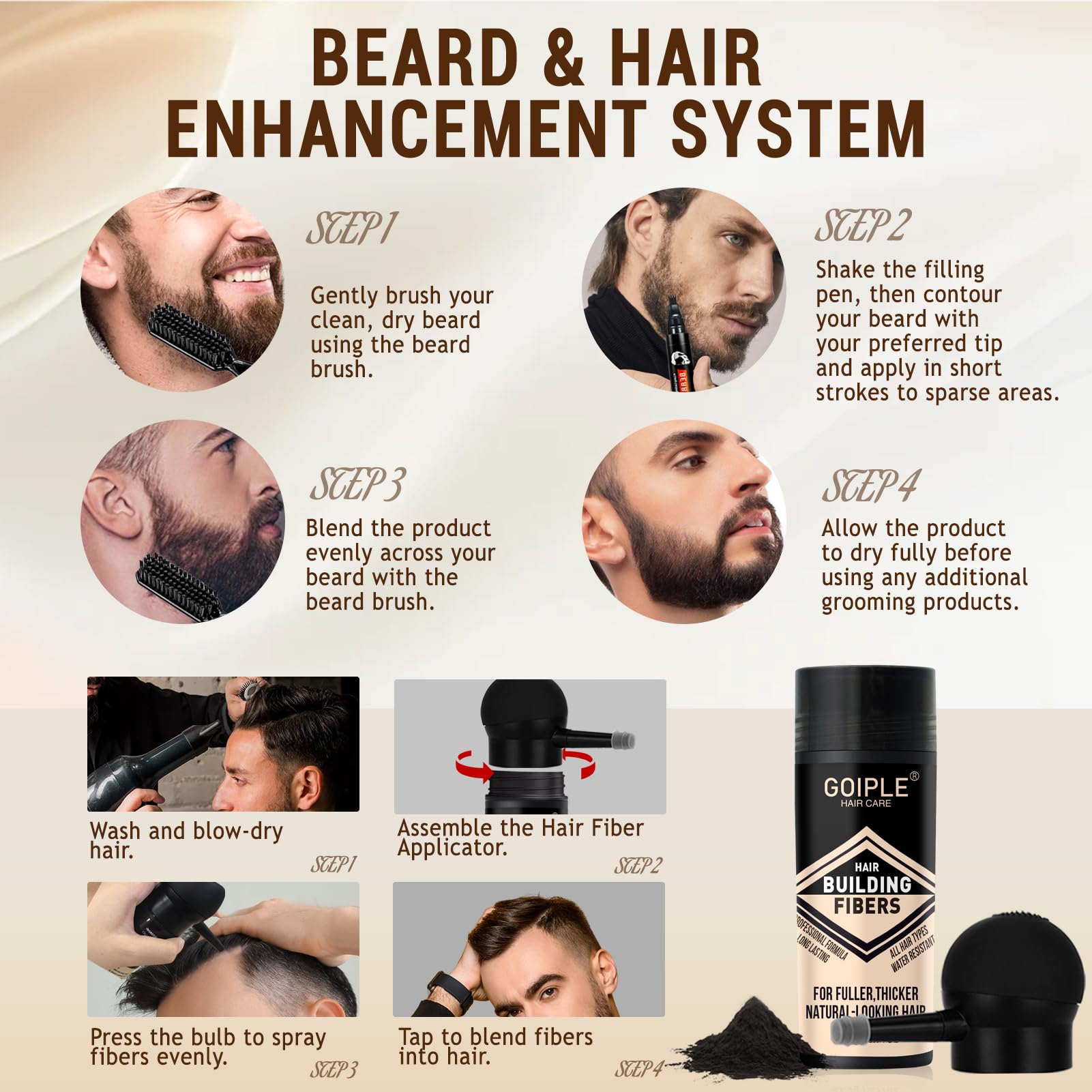 WOZUTUNT barber spray with shield card for crisp lines