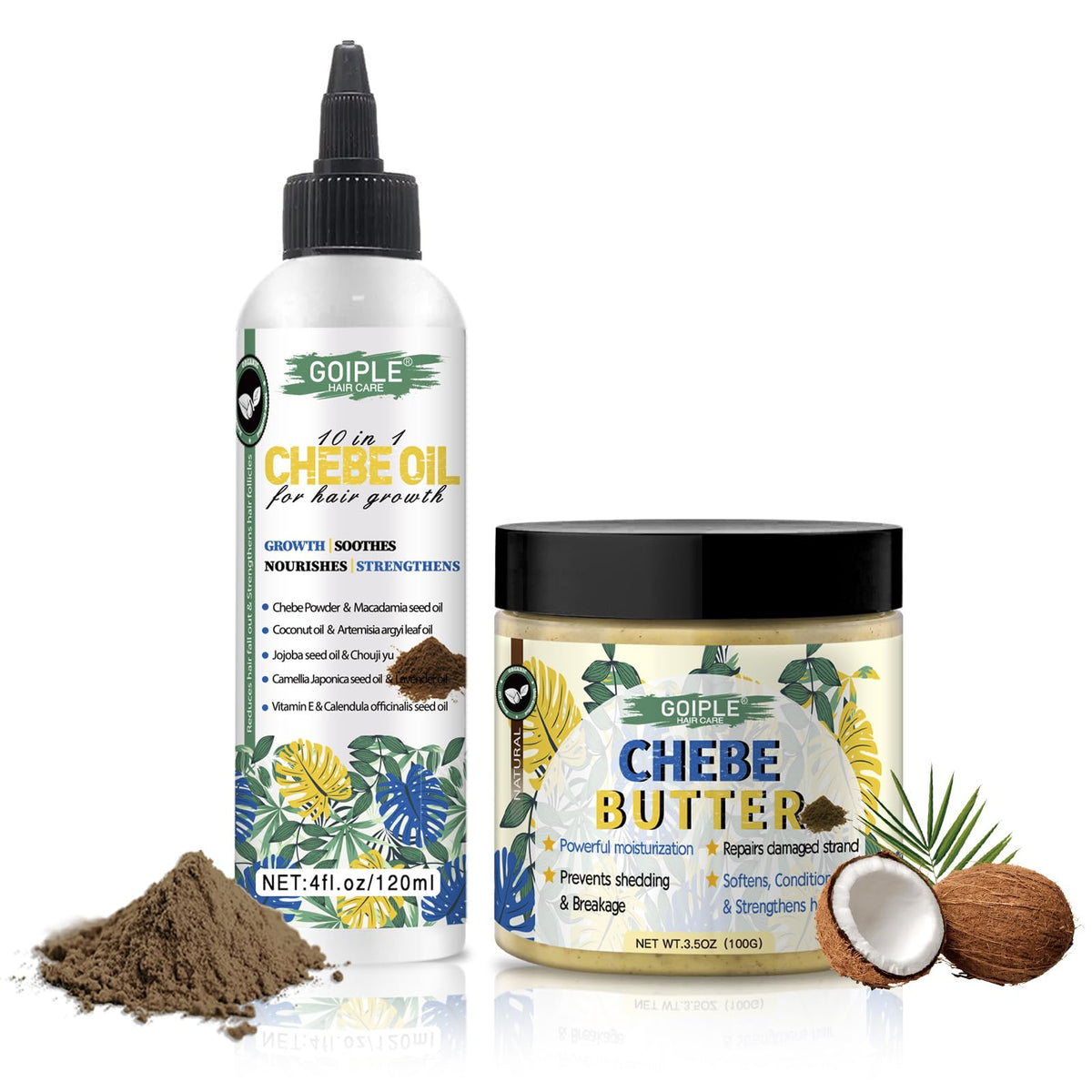 WOZUTUNT Chebe oil bottle for deep conditioning and shine.