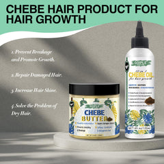 WOZUTUNT Chebe oil drop highlights targeted conditioning.