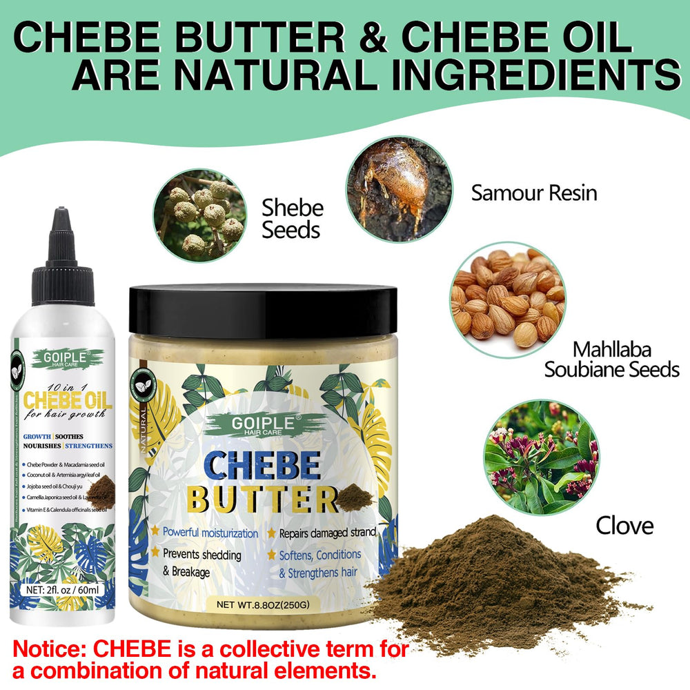 WOZUTUNT Chebe oil bottle closeup showing rich formula for conditioning.