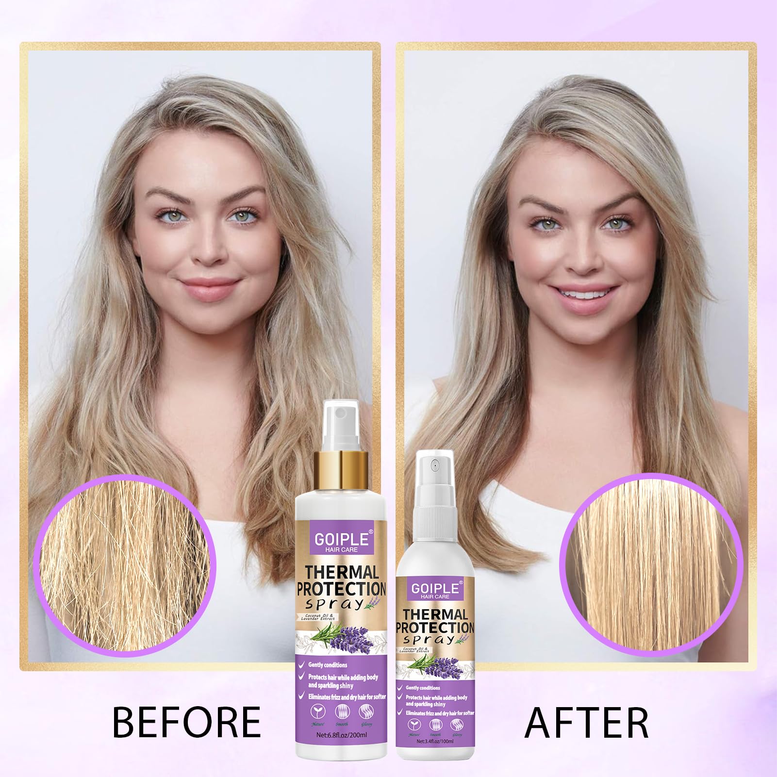 WOZUTUNT frizz-control long-lasting protection spray helps reduce flyaways.