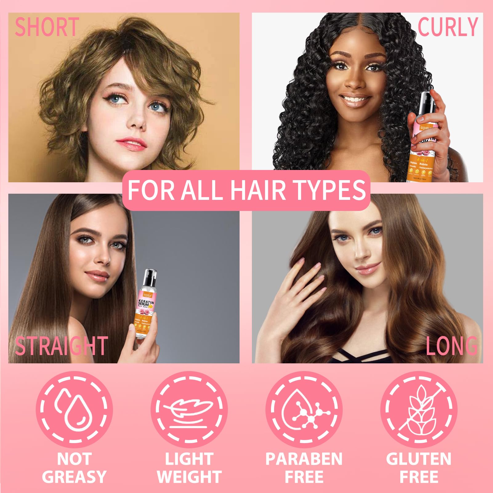 WOZUTUNT frizz-control smoothing for defined curls