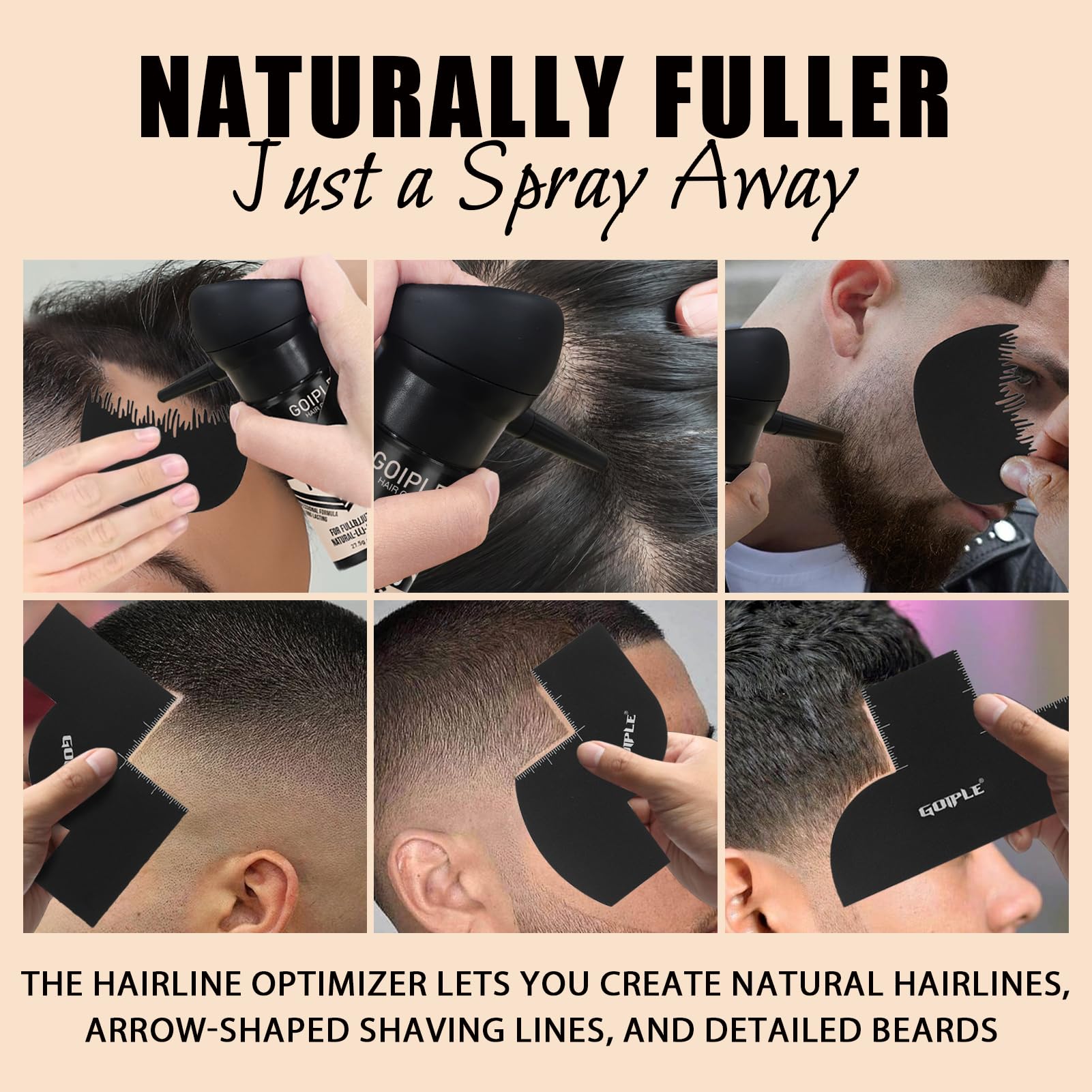 WOZUTUNT beard tools pack complements grooming for cohesive looks.