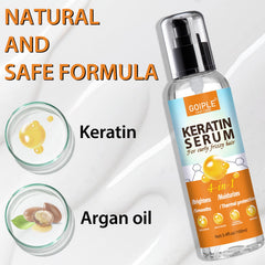 Shine boost with WOZUTUNT keratin serum after use.