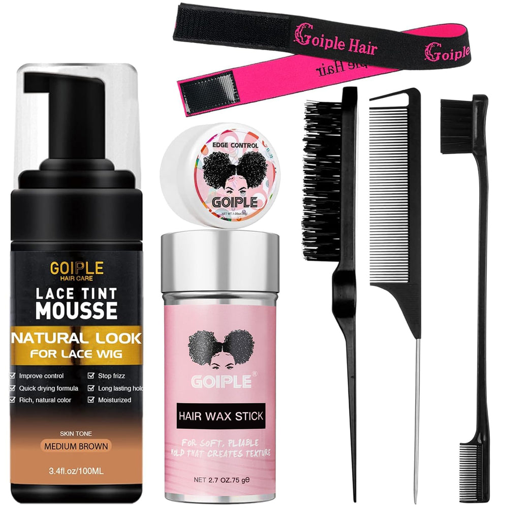 WOZUTUNT lace tint mousse application for a natural blend with skin.
