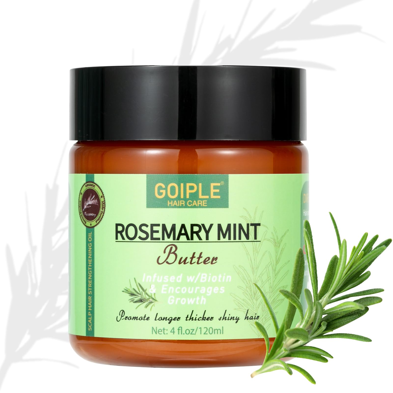 WOZUTUNT Rosemary Mint Butter packaging highlighting premium hair nourishment