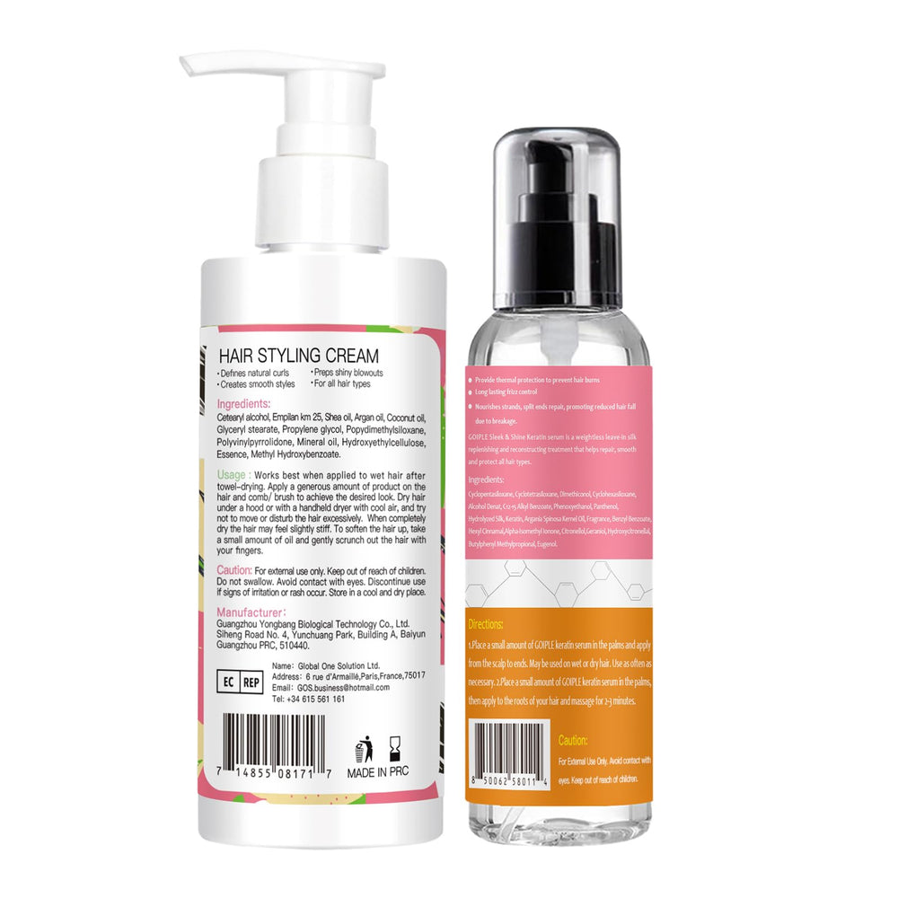WOZUTUNT slick-back styling cream for a sleek lasting look